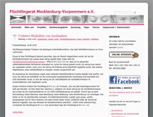 Tablet Screenshot of fluechtlingsrat-mv.de
